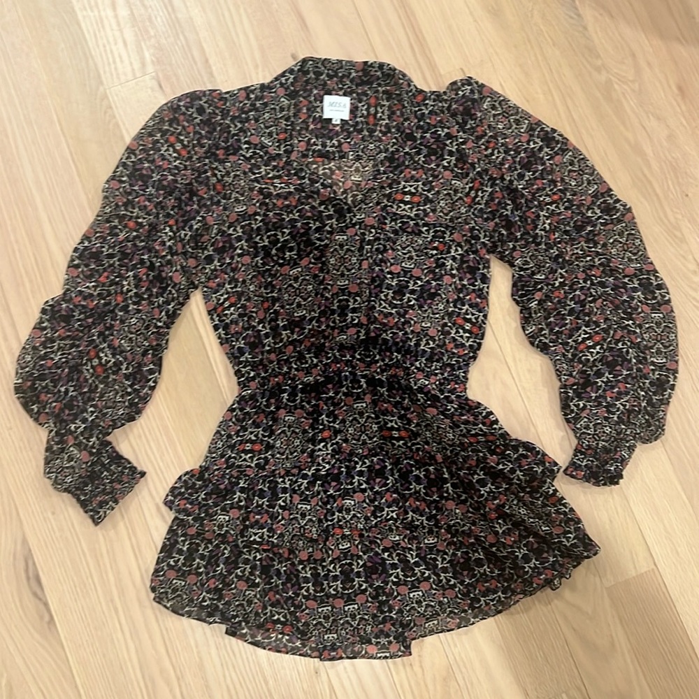 MISA Los Angeles floral mini dress